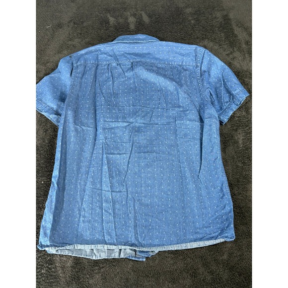 Banana Republic Mens Slim Fit Short Sleeve Button Down Shirt Medium‎ - Picture 7 of 8